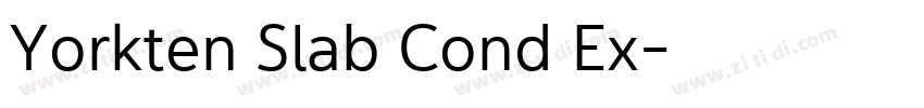 Yorkten Slab Cond Ex字体转换